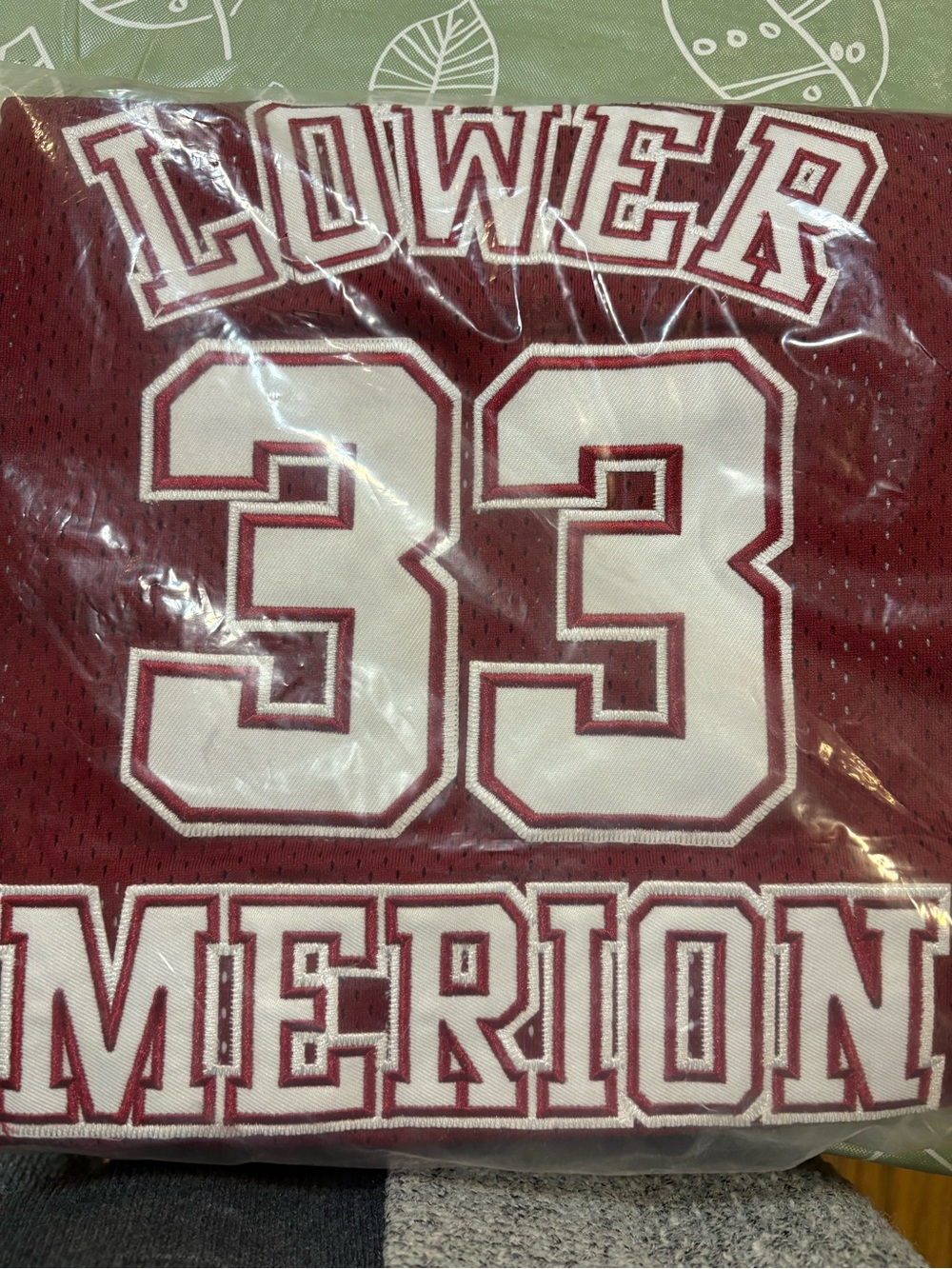 Headgear Kobe Bryant Lower Merion High School Authentic Maroon Basketball Jersey